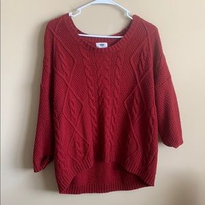 Super Cute Dark Red Sweater